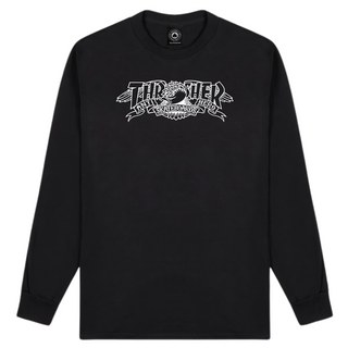 Thrasher X Anti Hero Mag Banner L/S T-Shirt (Black)