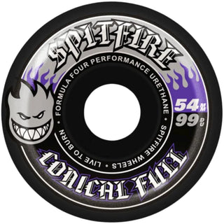 Spitfire Formula Four Conical Full 99D Wheels (54mm) Black