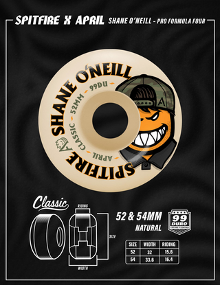 Spitfire Formula Four Classic 99D Shane O'Neill Wheels (52mm)
