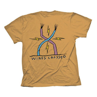 Toy Machine Wires Crossed T-Shirt (Old Gold)