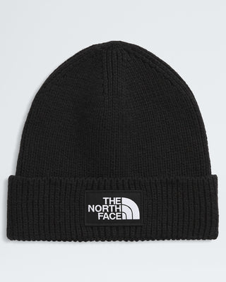 The North Face Logo Box Cuffed Beanie (TNF Black)