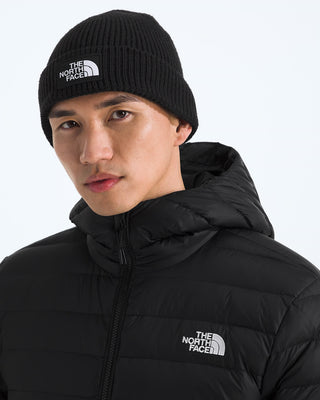 The North Face Logo Box Cuffed Beanie (TNF Black)