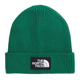 The North Face Logo Box Cuffed Beanie (medium green)