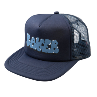 Baker Bubble Mesh Trucker Hat (Navy)