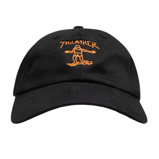 Thrasher Gonz Logo Old Timer Strapback (Black/Orange)