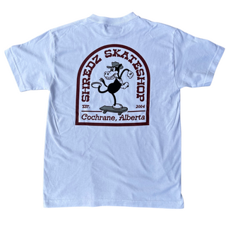 Shredz Rubber Horse T-Shirt (White/Burgundy)
