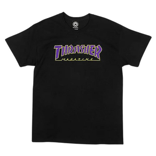 Thrasher Outlined T-Shirt (Black)