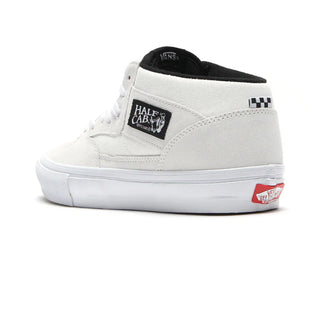 Vans Half Cab Leather Skate Shoes (Blanc De Blanc)