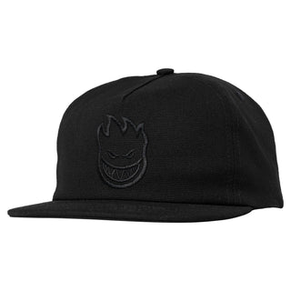 Spitfire Bighead Fill Snapback Hat (Black/Charcoal)