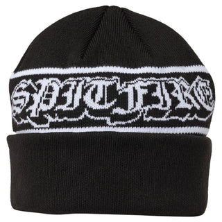 Spitfire Old E Drop Cuff Beanie (black/white)