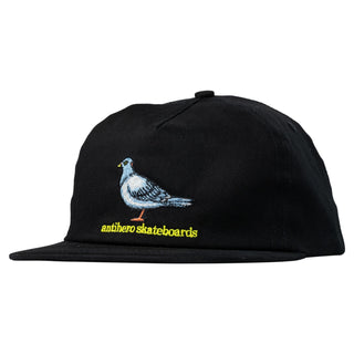 Anti Hero Lil Pigeon Snapback Hat (Black)