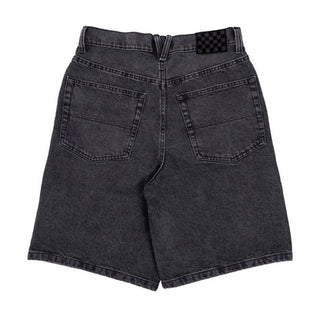 Check-5 Baggy Denim Short (Black)