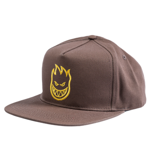 Spitfire Bighead Snapback Hat (Brown/Gold)