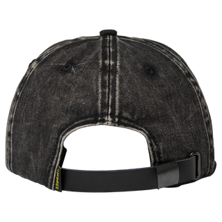 Krooked Eyes Strapback Hat (Black Wash)