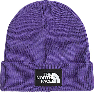 The North Face Logo Box Cuffed Beanie (peak purple)
