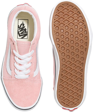 Vans Kids Old Skool Shoes (Powder Pink/True White)