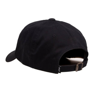 Huf OG CV 6 Panel Strapback Hat (Black)