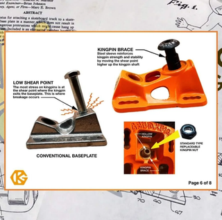 GRIND KING LOCKER TRUCK 9.5 RAW SILVER