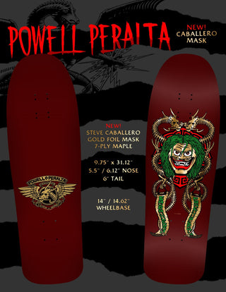 Powell Peralta Cab Mask Deck (9.75) PRE-BOOK