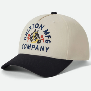 Brixton Trophy Horse Snapback Hat (black/off white)