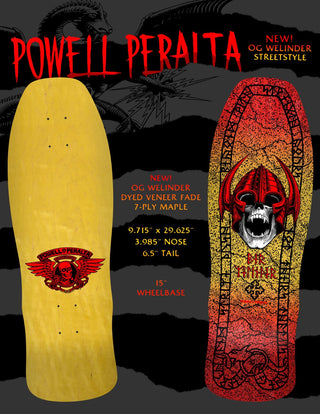 Powell Peralta OG Welinder Street Style Deck (9.175) PRE-BOOK