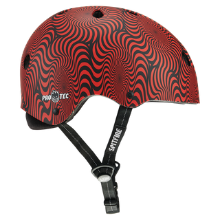 Pro-Tec Low Pro Helmet (Spitfire Red Swirl)