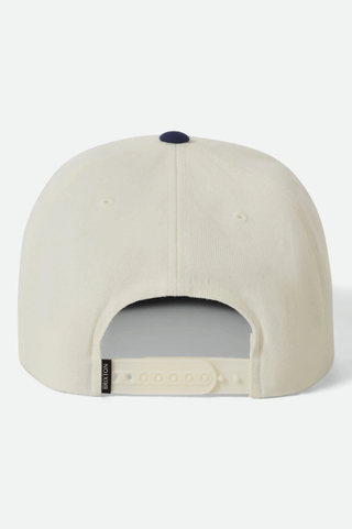 Brixton Oath III Snapback Hat (off white/midnight)