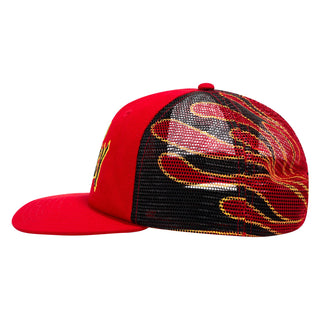 Sci-Fi Fantasy Biker Logo Hat (red)