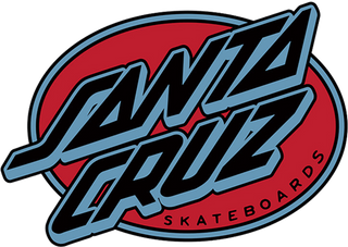 Santa Cruz Oval Outline Sticker (5")