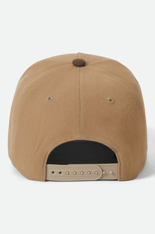 Brixton Linwood Snapback Hat (sand/pinecone)