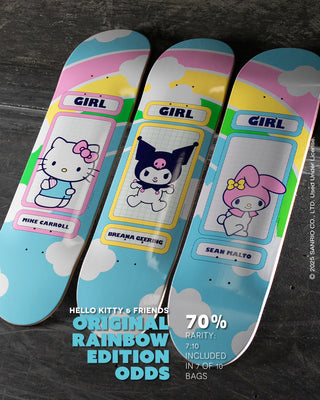 Hello Kitty x Girl Skateboards Malto Rainbow Deck (8.25)