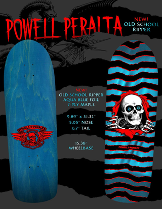 Powell Peralta Old School Ripper 18 Re-Issue Deck PRE-BOOK