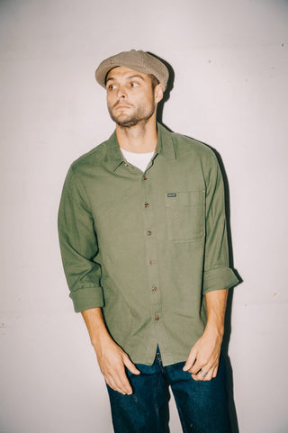 Brixton Hasting Light Flannel Shirt (Wild Green)