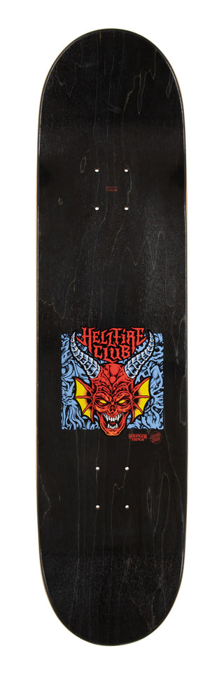SANTA CRUZ DECK STRANGER THINGS HELLFIRE CLUB (8.25)