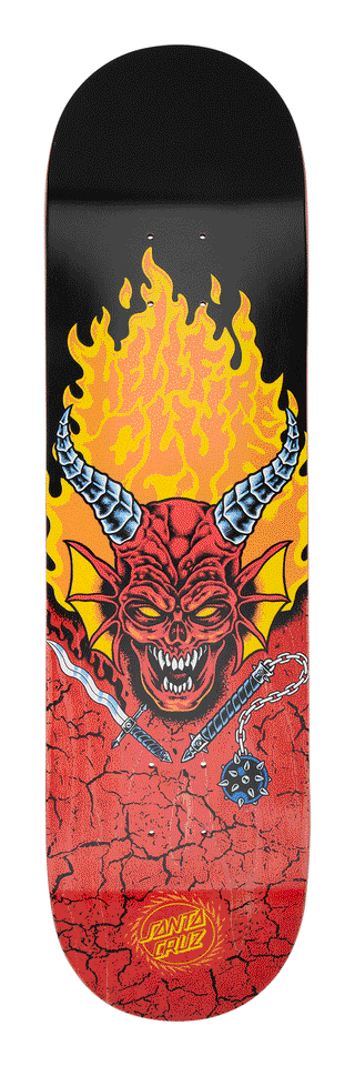 SANTA CRUZ DECK STRANGER THINGS HELLFIRE CLUB (8.25)