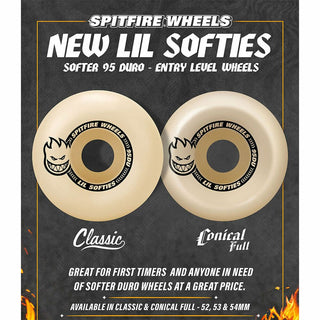 Spitfire Lil Softies F4 95D Conical Full Wheels (54mm)