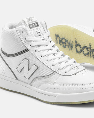 New Balance #440 High Shoes (White/Grey)
