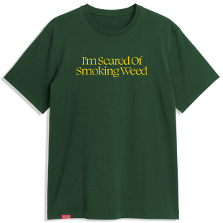 Jacuzzi Scared Weed T-Shirt (Dark Green)