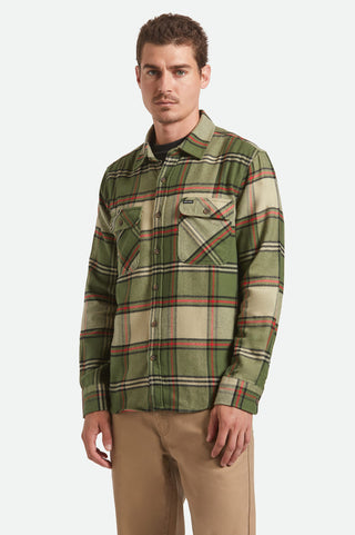 Brixton Bowery Flannel Shirt (Wild Green)