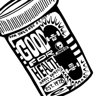 Skull Skates Patch Pill Bottle (5”)