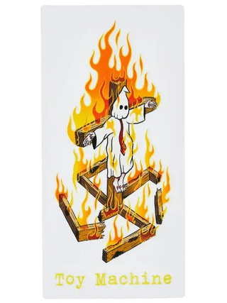 Toy Machine Ed Templeton Charred Cross Sticker