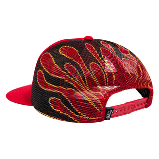 Sci-Fi Fantasy Biker Logo Hat (red)