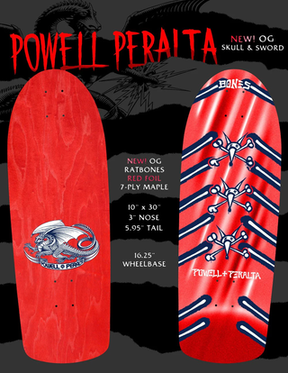Powell Peralta Rat Bones OG 01 Re-Issue Deck PRE-BOOK
