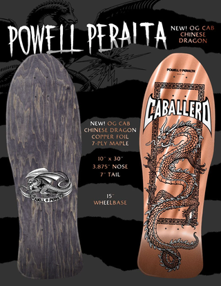 Powell Peralta Caballero Chinese Dragon 24 Re-Issue Deck PRE-BOOK