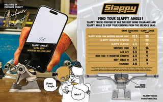 Slappy ST1 Inverted Hollow Ultra Low Trucks (Black)