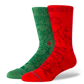 Stance Home Alone Socks (red/green)