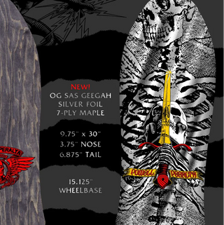 Powell Peralta Geegah Skull & Sword 10 Re-Issue Deck PRE-BOOK
