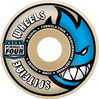 Spitfire Formula Four 99D Radial Wheels (53mm) Natural