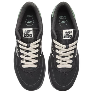 New Balance #440 V2 Shoes (Black/Green)