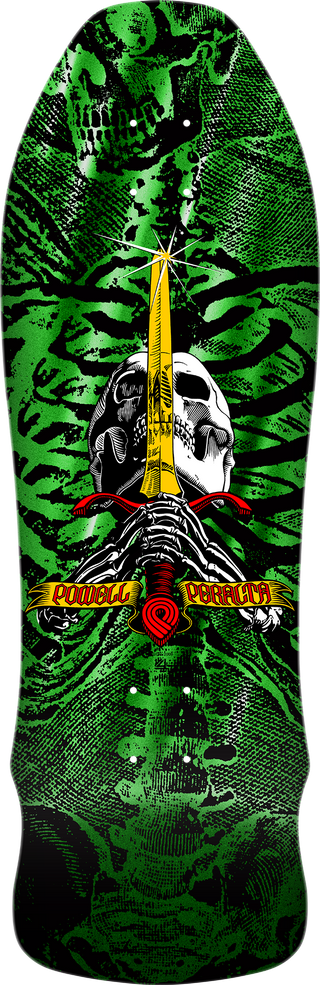 POWELL PERALTA GEEGAH SKULL & SWORD DECK 08 (9.75)